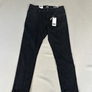 DKNY Bedford Men's Slim Fit Black Jeans Size 33x30 NWT Premium Soft New